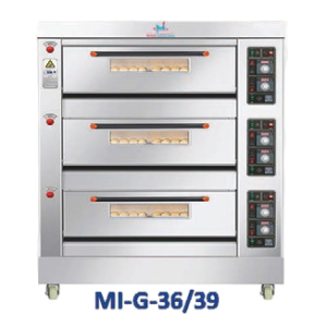 Deck Oven Gas 3 Deck 6 Tray MI-G-36