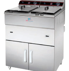 Gas Deep Fryer – 2-Tank 2-basket Gas Fryer